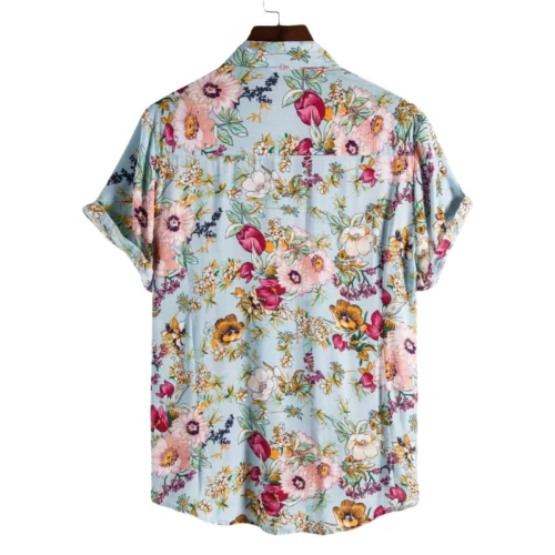 Men’s Statement Print Short-Sleeve Coastal Travel Shirt