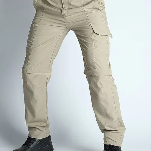 Convertible Zip-Off Cargo Hiking Pants with Utility Pockets