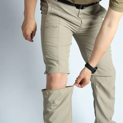 Convertible Zip-Off Cargo Hiking Pants with Utility Pockets