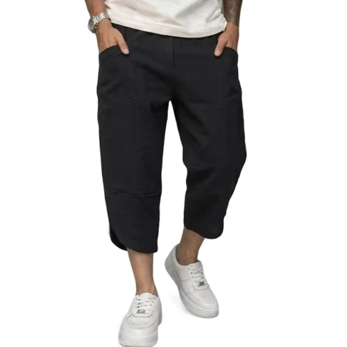 Cotton Cross-Style Utility Shorts with Drawstring Waist