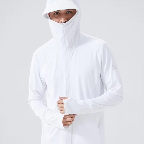 Ultra-Light Hooded Sun Jacket with Full-Zip Pockets