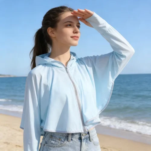 Women’s Wide-Brim Hooded Sun Cape Jacket