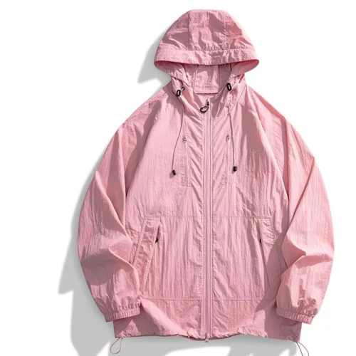 Men’s Color-Rich Full-Zip Hooded Sun Jacket