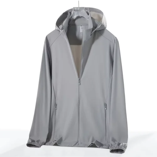 Full-Sleeve Outdoor Fitness Jacket in Seven Solid Colors