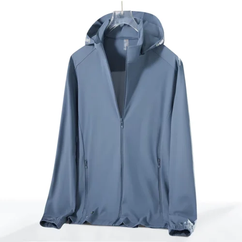 Full-Sleeve Outdoor Fitness Jacket in Seven Solid Colors